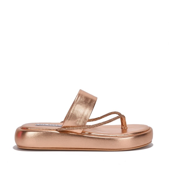 Rose gold rhinestoned sandal - Picture 4 of 4
